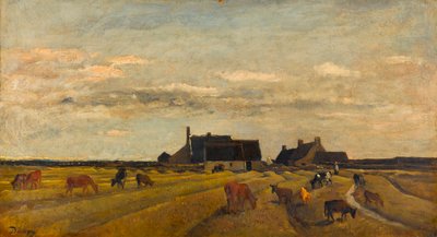 Farm at Kerity, Brittany by Charles Francois Daubigny