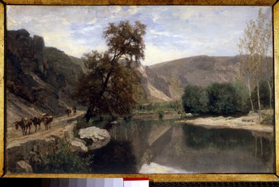 The Banks of the Cousin Near Avallon by Charles Francois Daubigny