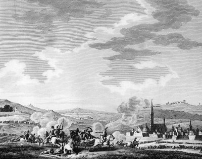 French Revolution: Battle of Nerwinden on March 18 by Charles Francois Gabriel Levachez
