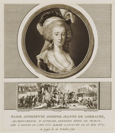 Marie Antoinette Josephe Jean de Lorraine by Charles Francois Gabriel Levachez