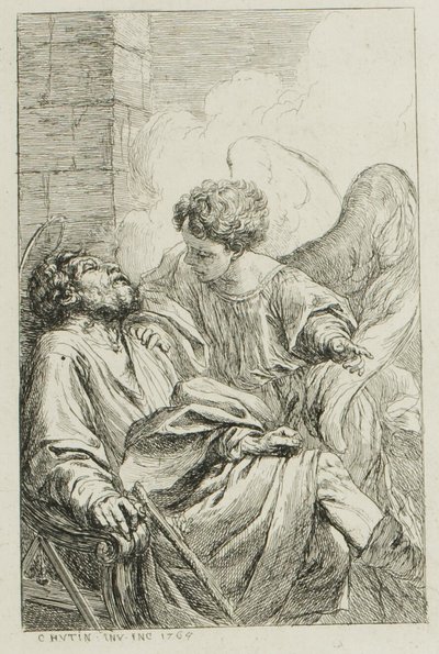 The Vision of St. Joseph in Egypt by Charles Francois Hutin