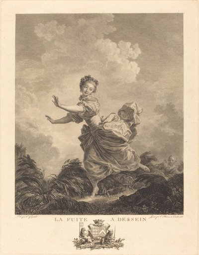 The Planned Escape by Charles François Adrien Macret and Jacques Couché after Jean Honoré Fragonard
