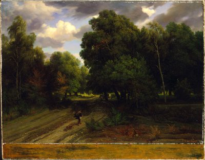 The Crossroads of the Eagle’s Nest, Fontainebleau Forest by Charles Francois Daubigny