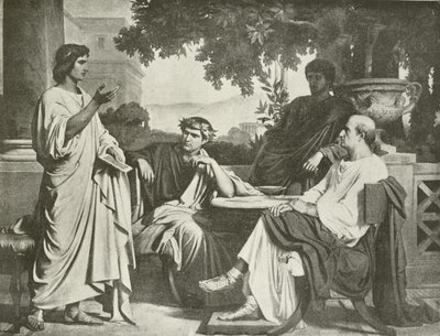 Virgil, Horace and Varius at the House of Maecenas by Charles François Jalabert