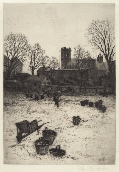 Untitled (Garden Scene) by Charles Frederick William Mielatz