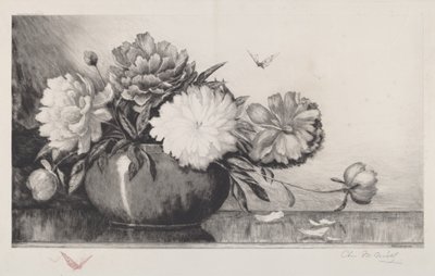 Peonies in a Bowl, 1890 by Charles Frederick William Mielatz