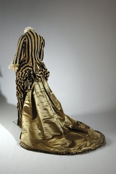 Evening Dress (Back Oblique View) by Charles Frederick Worth