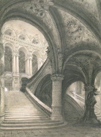 The Staircase of the Paris Opera House by Charles Garnier