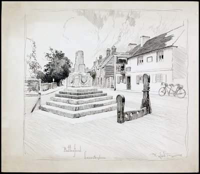 Bottesford Market Cross, Leicestershire by Charles George Harper