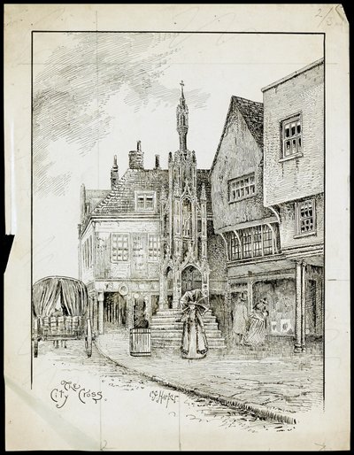 Butter Cross, High Street, Winchester, Hampshire by Charles George Harper