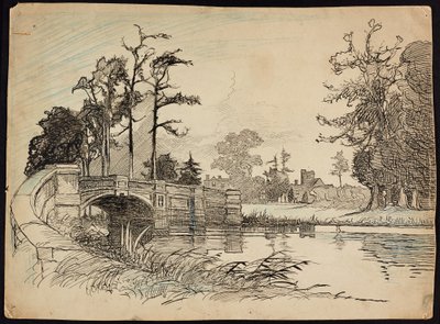 Cranford Park Bridge, Hillingdon, London, 1892-1933 by Charles George Harper