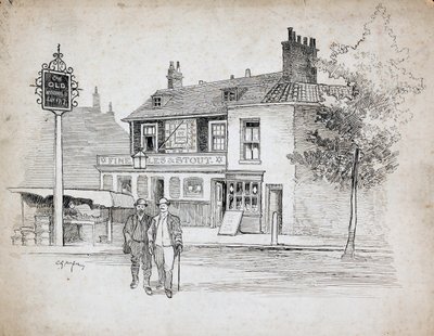 Old Windmill Public House, 214-214 Chiswick High Road, Turnham Green, London by Charles George Harper