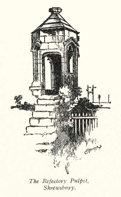 The Refectory Pulpit, Shrewsbury by Charles George Harper