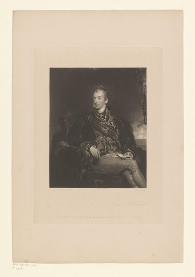Portrait of Klemens von Metternich (title on object: Prince Metternich) by Charles George Lewis