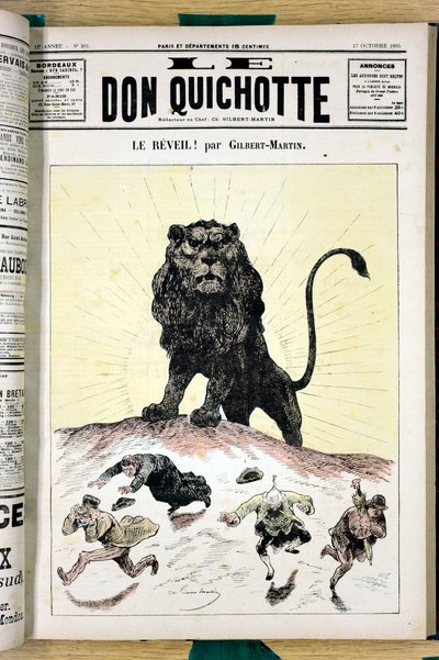 Cover of Le Don Quixote, number 591, Satirical in Colors by Charles Gilbert Martin
