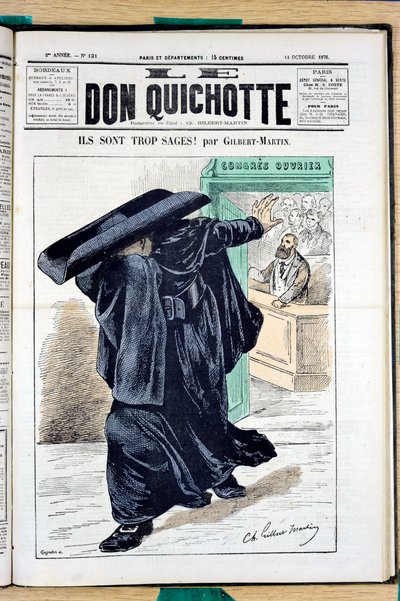 Cover of Le Don Quixote, number 121, Satirical in Colors by Charles Gilbert Martin