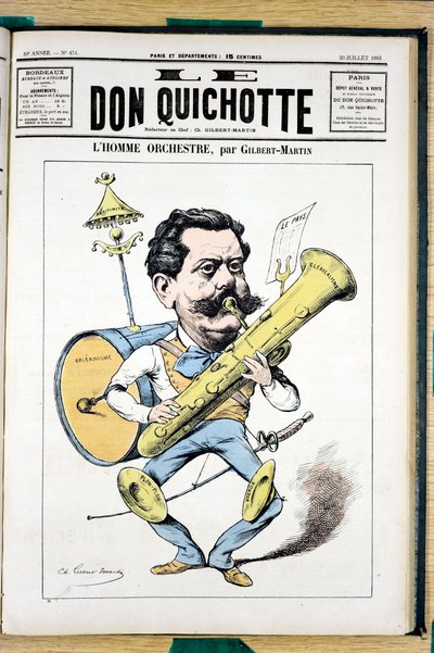 Cover of Le Don Quixote, number 474, Satirical in Colours by Charles Gilbert Martin