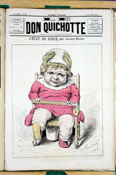 Cover of Le Don Quixote, number 67, Satirical in Colours by Charles Gilbert Martin