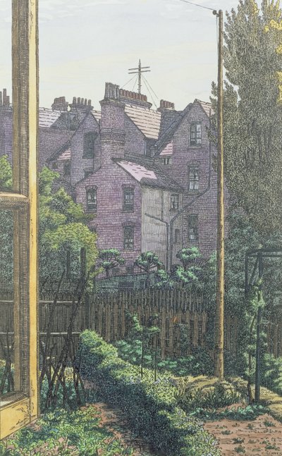 A London Back Garden by Charles Ginner