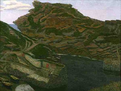 Boscastle Harbour, Cornwall by Charles Ginner