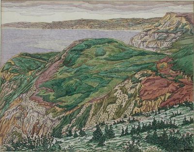 The Dorset Coast, c.1927 by Charles Ginner