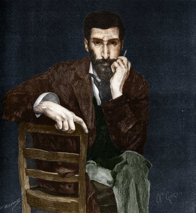 Portrait of Pierre Savorgnan de Brazza (1852-1905), French explorer by Charles Giron