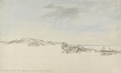 Lisbon, from the Convent of St. Francis da Citadel, 1774 by Charles Gore