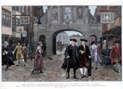 Dr Johnson and Boswell in Fleet Street, 1884 by Charles Green