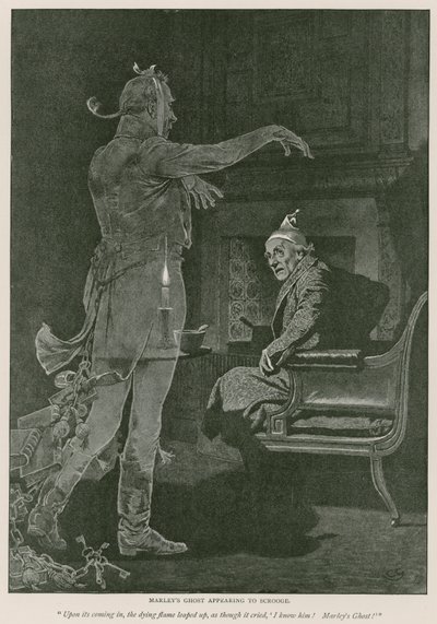 Illustration for A Christmas Carol by Charles Dickens by Charles Green