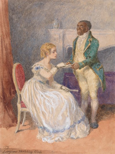 The Visiting Card - Langham Sketching Club Subject by Charles Green