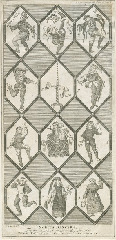 Betley Glass Window - Morris Dancers by Charles Grignion