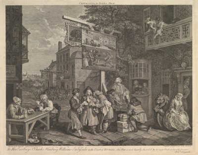 Canvassing for Votes, Plate II: Four Prints of an Election by Charles Grignion