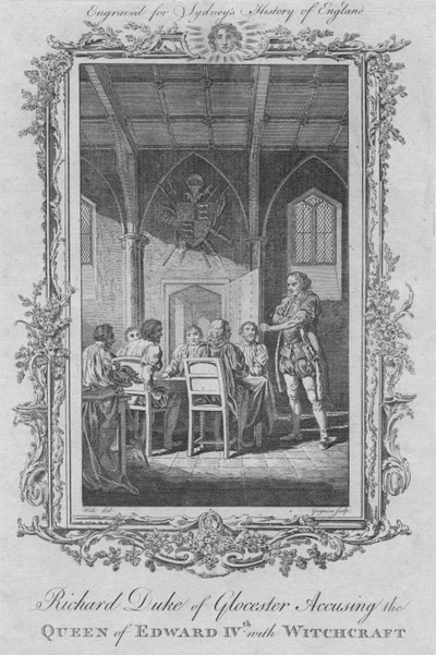 Richard Duke of Gloucester accusing the Queen of Edward IV with Witchcraft, 1773 by Charles Grignion