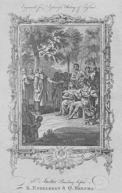 St. Augustine Preaching before King Ethelbert & Queen Bertha by Charles Grignion