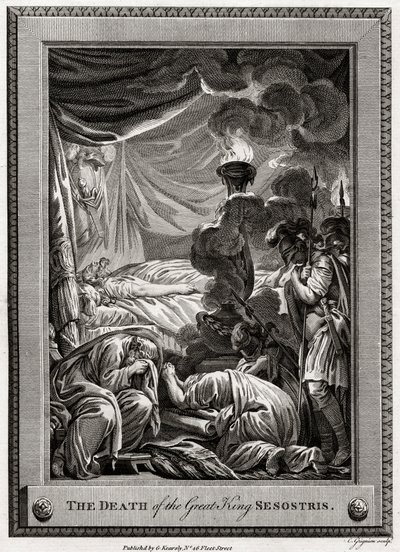 The Death of the Great King Sesostris, Ancient Egypt, 1775 by Charles Grignion