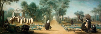 The Carmelite Nuns in the Garden by Charles Guillot