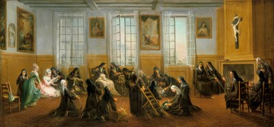 The Carmelite Nuns in the Warming Hall by Charles Guillot