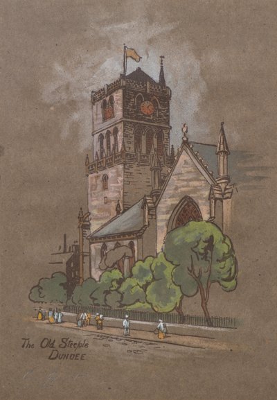 The Old Steeple, Dundee by Charles Gustav Louis Phillips