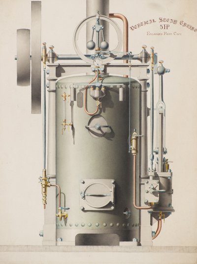 Vertical Steam Engine, 5HP by Charles Gustav Louis Phillips
