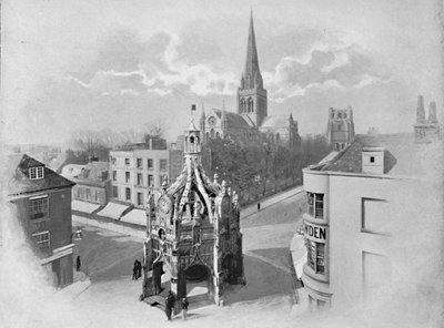 Chichester: The Cathedral, Market-Cross, and Tower by Charles H Barden