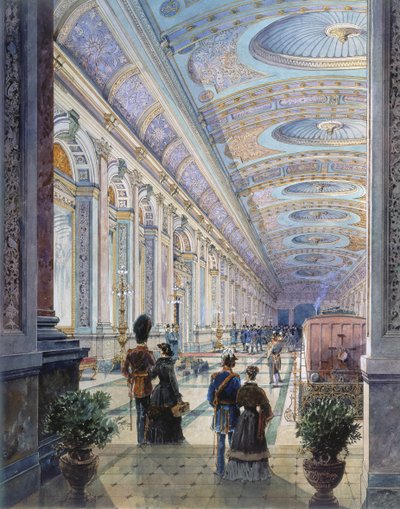 Elaborate Station Interior, 1883 by Charles H. Driver