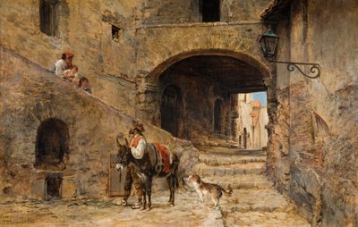 Anticoli Corrado on the Sabine Mountains, 1883 by Charles H. Poingdestre