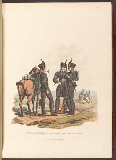 Hussars and Infantry of the Duke of Brunswick Oels