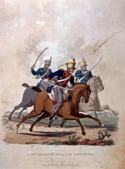 Light Dragoons Serving the East Indies, from 