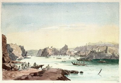 Muscat creek (Oman) by Charles Hamilton Smith