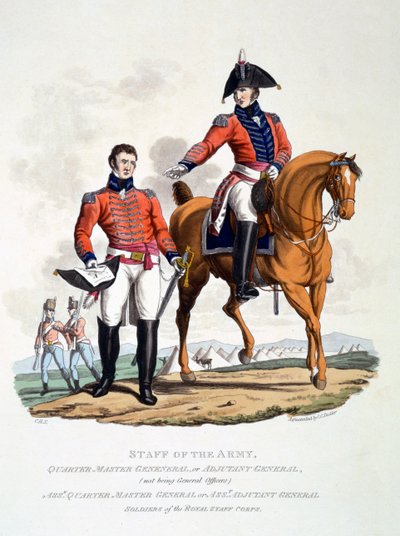 Uniforms of Soldiers of the Royal Staff Corps, from 