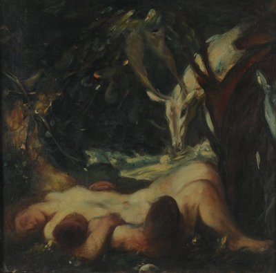 Study for The Sleeping Wood Nymph by Charles Haslewood Shannon