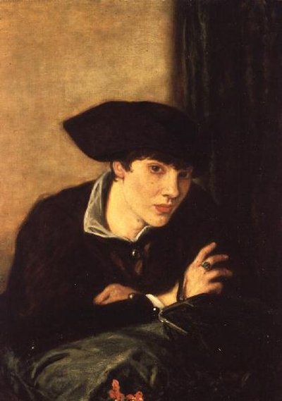 The Lady in a Black Hat, Portrait of Miss Rachel Castellan, 1915 by Charles Haslewood Shannon