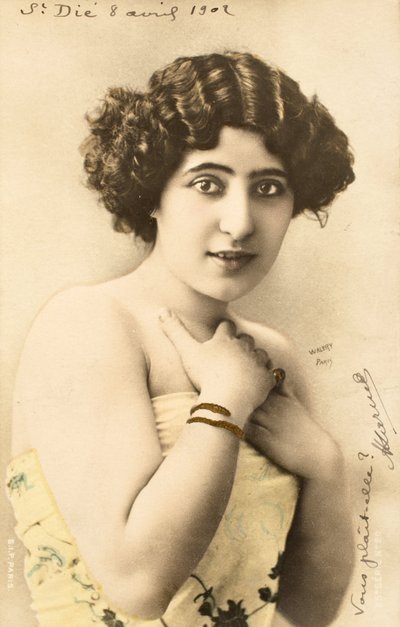Old Postcard/Woman of the Belle Epoque by Augustus Kollner
