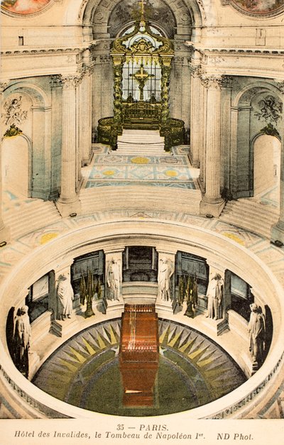 Postcard/Tomb of Napoleon I/Invalides/Paris/Seine/Ile de France/France by Augustus Kollner
